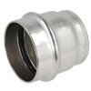 Stainless steel pressfitting end cap 28 mm I with V profile