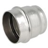 Stainless steel pressfitting end cap 35 mm I with V profile