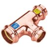 Gas press fitting copper T-piece reduced 18 x 15 x 18 mm...