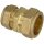 MS compression fitting straight/reduced for pipe-Ø 12 x 8 mm, brass
