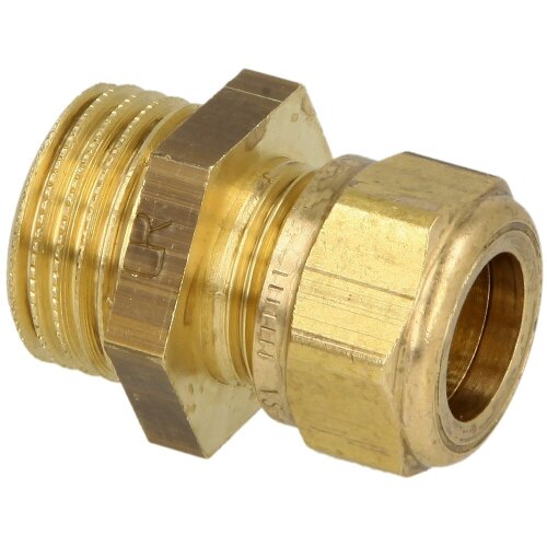 MS compression fitting, straight/ET for pipe-Ø 10 mm x ½"