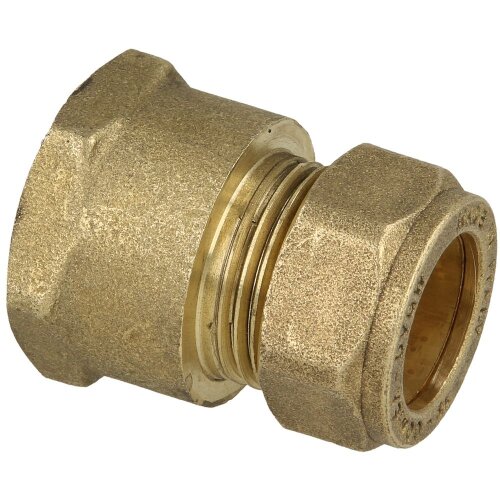 MS compression fitting, straight/IT for pipe-Ø 8 mm x 3/8"
