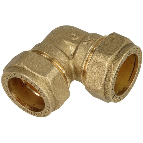 MS compression fitting, elbow both ends for pipe-Ø 42 mm