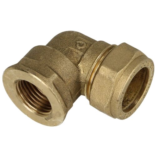 MS compression fitting elbow/IT for pipe-Ø 15 mm x 1/2"