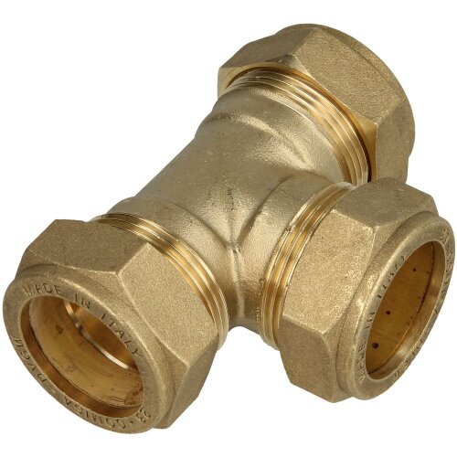 MS compression fitting T-piece all ends for pipe-Ø 12 mm