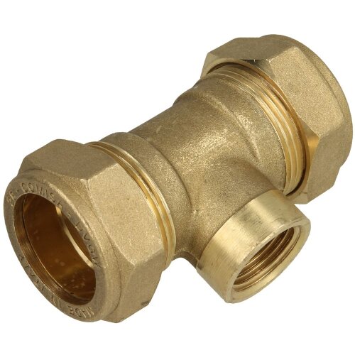 MS compression fitting T-piece/IT for pipe-Ø 28 x 3/4" x 28 mm