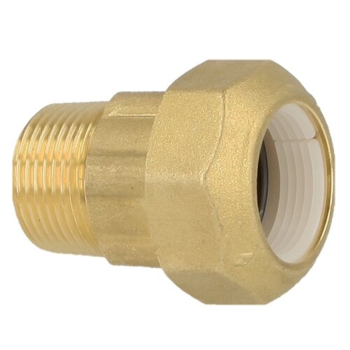 Compression fitting for PE, PVC pipes connecting coupling 20 x ½" ET