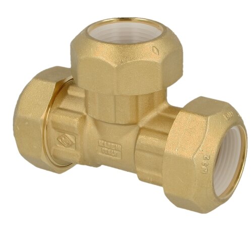 Compression fitting for PE, PVC pipes T-piece 63 x 63 x 63