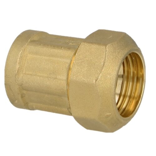 Compression fitting for PE pipes with brass ring, screw joint 32x3/4 IT