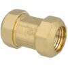 Compression fitting for PE pipes with brass ring,...