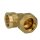Compression fitting for PE pipes with brass ring, elbow union 50 x 1 1/2" IT