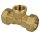 Compression fitting for PE pipes with brass ring, T-piece 20 x 1/2" IT x 20