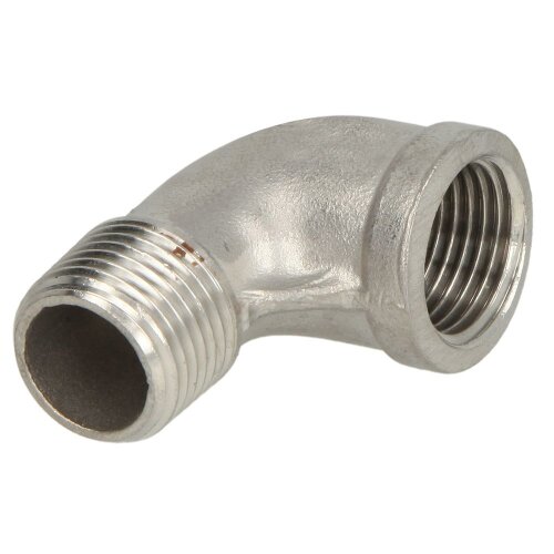 Stainless steel screw fitting elbow 90° 1 1/2 IT/ET