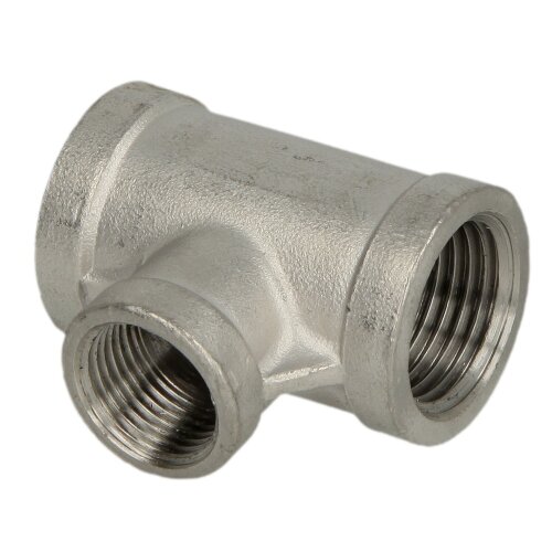 Stainless steel screw fitting T-piece reducing 1 x 1/2 x 1 IT/IT/IT