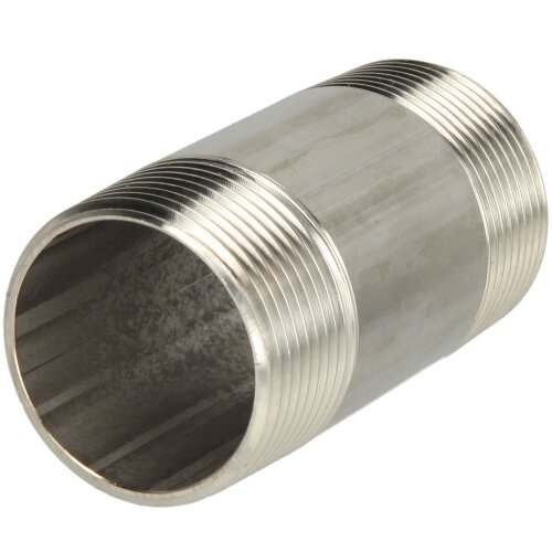 Stainless steel double pipe nipple 40 mm 1/4" ET, conical thread