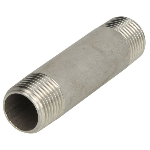 Stainless steel double pipe nipple 150mm 1/4" ET, conical thread