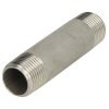Stainless steel double pipe nipple 120mm 1&quot; ET,...