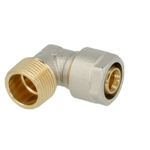 Compression fitting elbow brass 16 x 2 mm x ½" ET