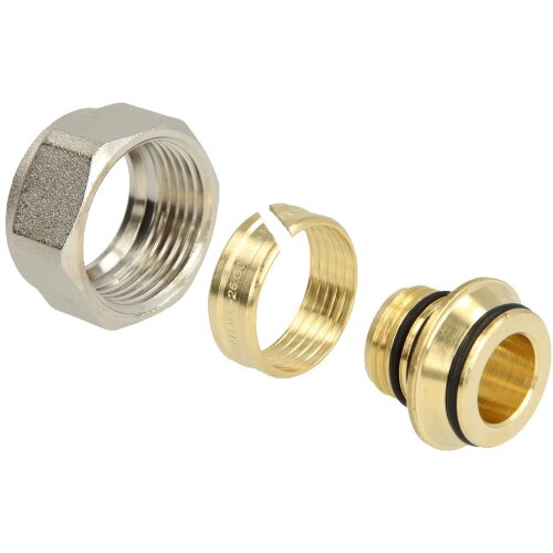 Compression fitting brass 26 x 3 mm x 1" for metal multilayer pipe