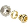 Compression fitting brass 26 x 3 mm x 1" for metal...