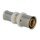 Press fitting straight coupling reduced 26 x 20 mm TH-profile