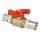 Press fitting ball valve butterfly handle 16 mm TH-profile