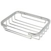 Soap tray 130 x 100 x 35 mm chrome-plated brass