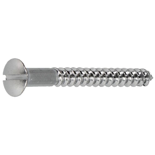 Liko wood screws 4.5 x 40 mm (PU 200) slotted, chrome-plated brass, DIN 95