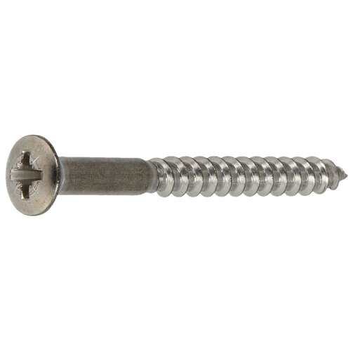 Liko wood screws 4.0 x 50 mm (PU 200) recessed, chrome-plated brass, DIN 7995