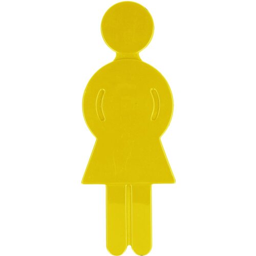 Normbau Nylon-line pictogram ladies, yellow