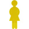 Normbau Nylon-line pictogram ladies, yellow