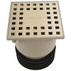 Universal floor drain with stainless steel grid 3 mm