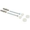 WC fixing with white cap 6.0 x 70 mm, slotted screws
