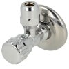 Angle valve 1/2&quot; x 10 mm with rosette self-sealing