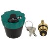 Water safe head part 1/2" lockable, with 2 keys