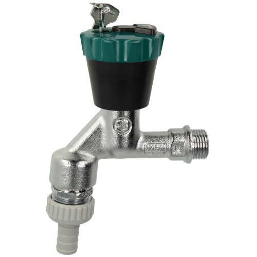 Water-Safe valve 1/2" with non-return valve, hose screw connection, matt