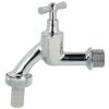 Draw-off tap 1/2&quot; polished chrome with hose screw...