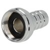 Hose screw connection M22/1 x 1/2&quot; chrome-plated brass