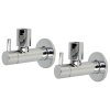 Design angle valve 1/2&quot; - double pack chrome, with...