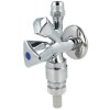 Combination angle valve 1/2" PA-tested with backflow...