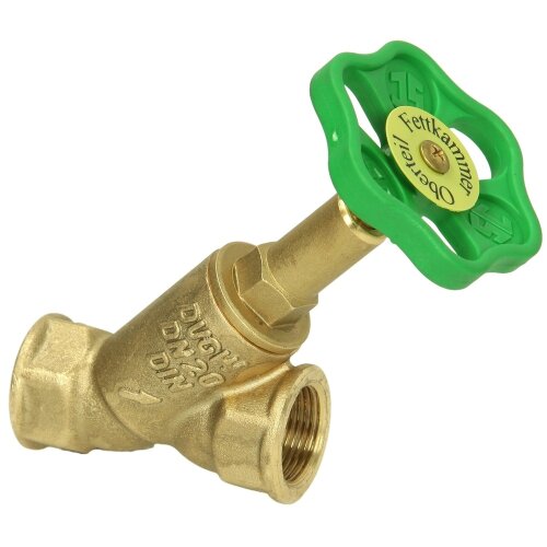 Free-flow valve 1½“ IT without drain with rising stem