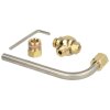 Sampling valve &frac14;&quot; with bent sampling tube, brass