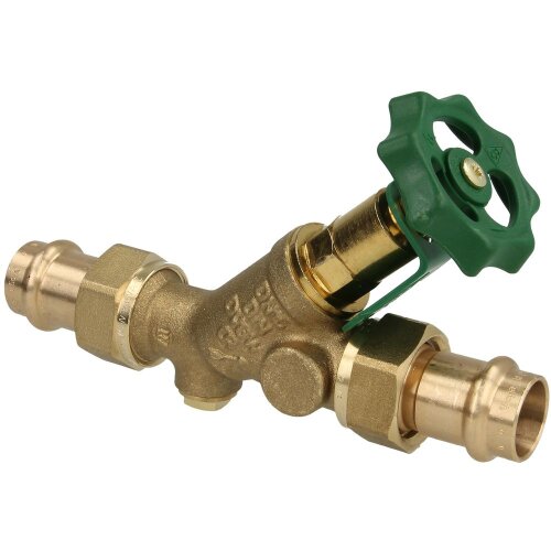 Free-flow valve, without drain press connection Viega 18 mm