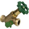 Free-flow valve DN 20, with drain 1&quot; ET x 1&quot; ET...