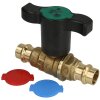 Brass tap water ball valve, 15 mm &Oslash; contour V - M...