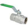 Ball valve DVGW, IT 1/2" x 75 mm, DN 15 with long lever