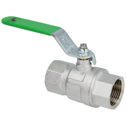 Ball valve DVGW, IT 1 1/4"x110 mm, DN 32 with long lever, DIN EN-13828, CW 617-M