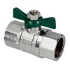 Ball valve DVGW, IT 1/2" x 75 mm, DN 15 with wing...