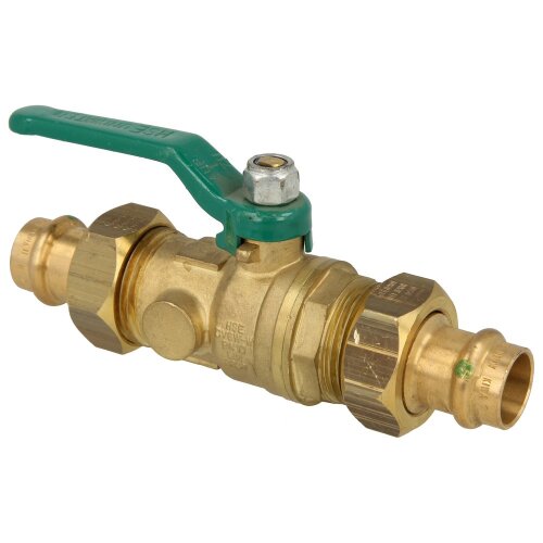 Ball valve DVGW DN 25xViega press c.28mm with long lever, DIN EN-13828, CW 617-M