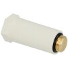 Protection plug white 1/2&quot; with brass thread